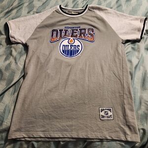 CALHOUN SURF & SKATE NHL EDMONTON‎ OILERS T-SHIRT MEN'S SIZE LARGE